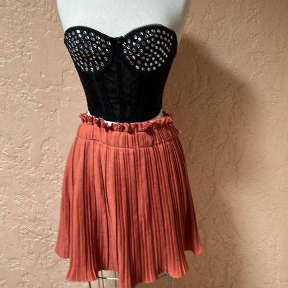 Madonna Style Metallic Studs Bustier Bra Corset Top - Picture 5 of 5